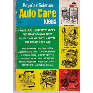 1964 Popular Science Auto Care Ideas Booklet 300+ Illustrated Tips 112pp